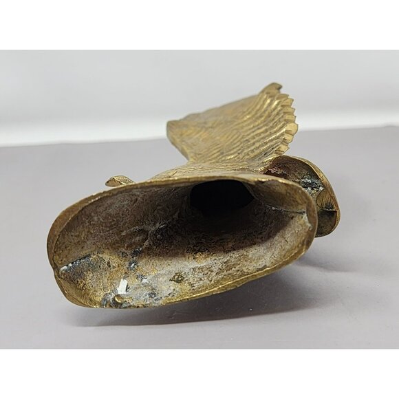 Vintage Antique Finish Brass Eagle Raptor Figurine Sculpture - Picture 7 of 10